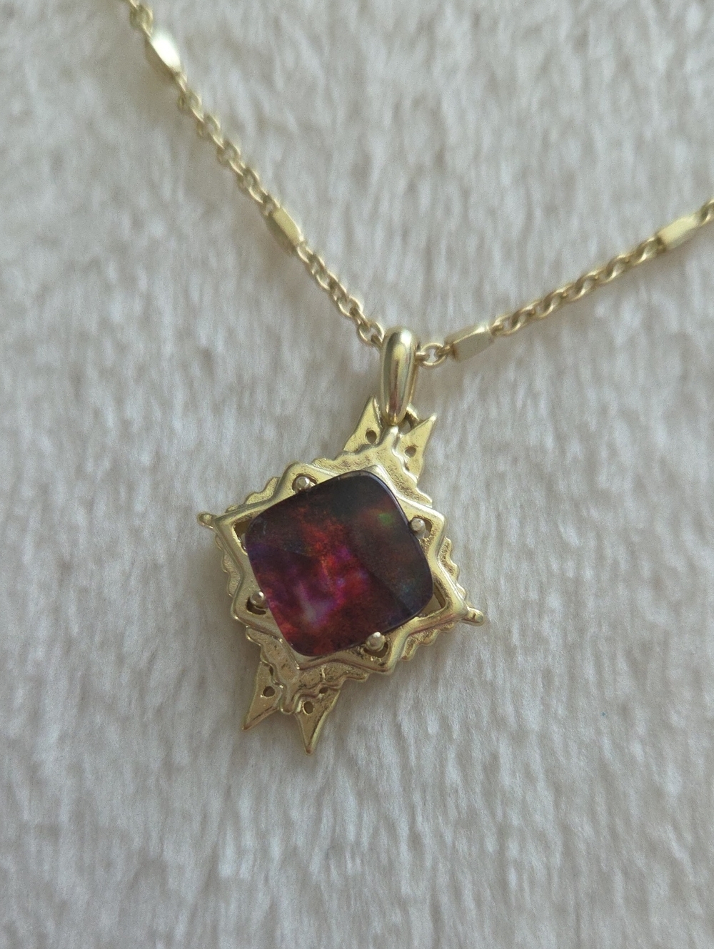 Kendra Scott Cass Mauve Abalone Long Pendant Necklace